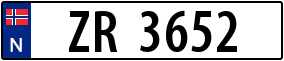 Trailer License Plate